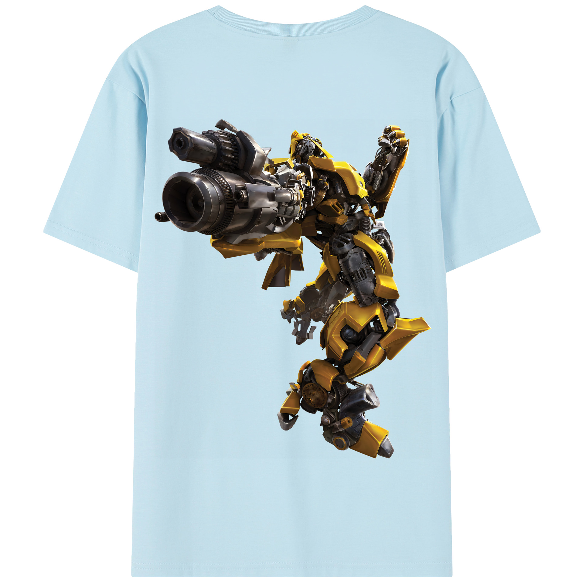 （画像用） Transformers トランスフォーマー 綿100％半袖Tシャツ（背面プリント）